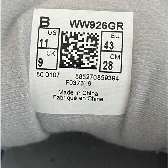 New Balance 926 Walking Sneakers Gray Suede Low Top Shoes WW926GR Size 11 B - Picture 7 of 7